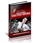 How to Write Your First Article