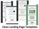 Clean Landing Page Templates (PLR)