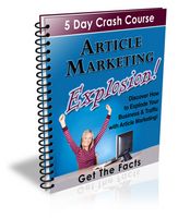Article Marketing  Explosion - eCourse (PLR)