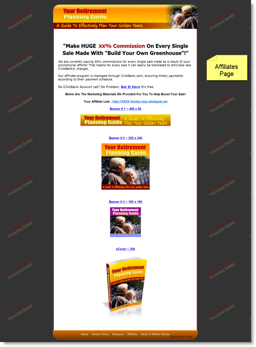 Your Retirement Planning Guide viral ebook Master Resell Rights