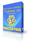 PLR Niche Articles Vol 10 - Monster Pack (PLR)