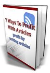 7 Ways to Profit With Articles (PLR)
